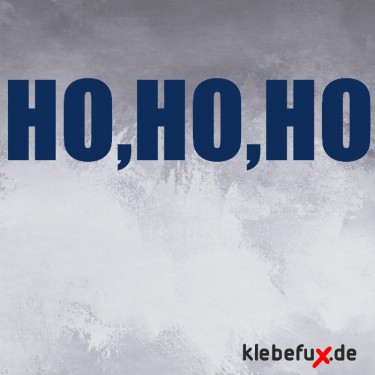 Aufkleber Ho, Ho, Ho