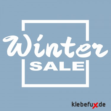 Aufkleber Winter Sale