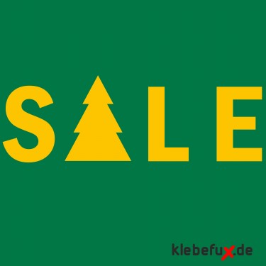 Aufkleber Sale mit Baum