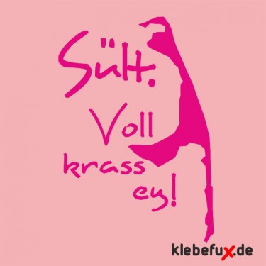 Aufkleber Sylt. Voll krass ey!