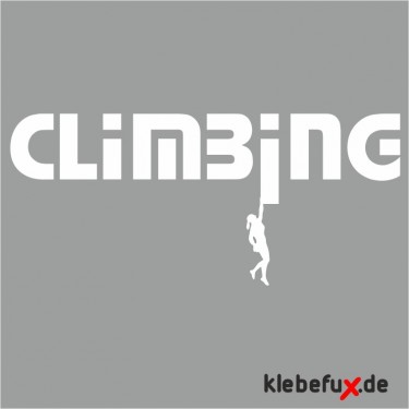 Aufkleber Climbing - Klettern