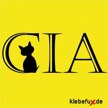 Aufkleber Cat Intelligence Agency
