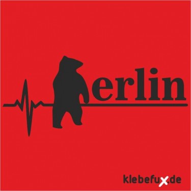 Aufkleber Herzschlag Berlin