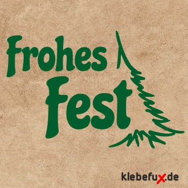 Aufkleber Frohes Fest