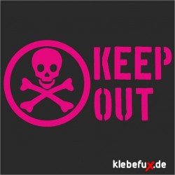 Aufkleber Keep out
