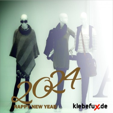 Aufkleber Happy new year 2024