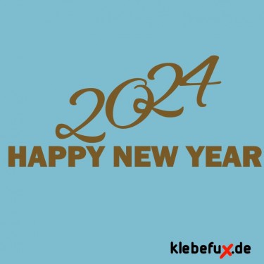 Aufkleber Happy new year 2024