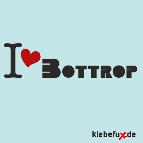 Aufkleber I love Bottrop