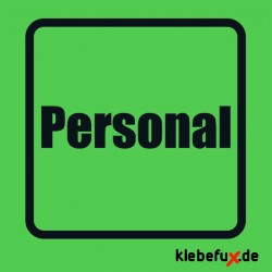 Aufkleber Personal