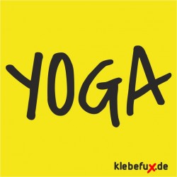 Aufkleber Yoga