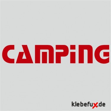 Aufkleber Camping