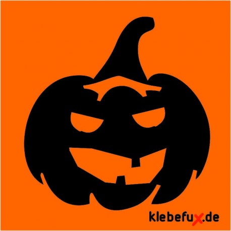 Aufkleber Halloween Kürbis