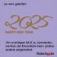 Aufkleber Happy new year 2025