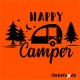 Aufkleber Happy Camper