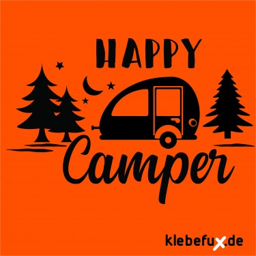 Aufkleber Happy Camper