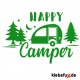 Aufkleber Happy Camper