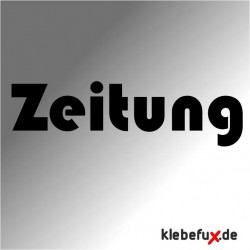 Aufkleber Zeitung