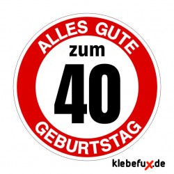 Alles Gute zum 40 Geburtstag