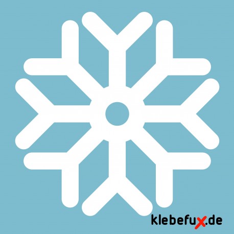 Aufkleber Schneeflocken auch in Übergrößen für dein Fenster