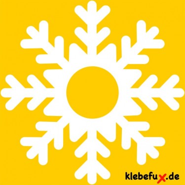 Aufkleber Schneeflocken auch in Übergrößen für dein Fenster