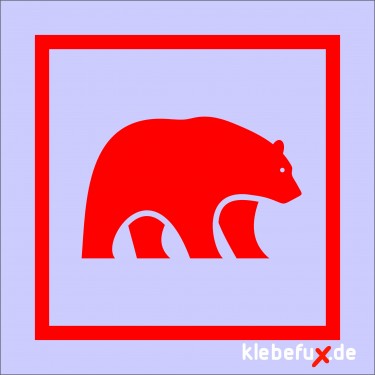 Aufkleber Bär