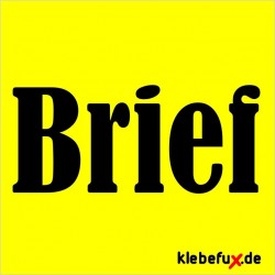 Aufkleber Brief