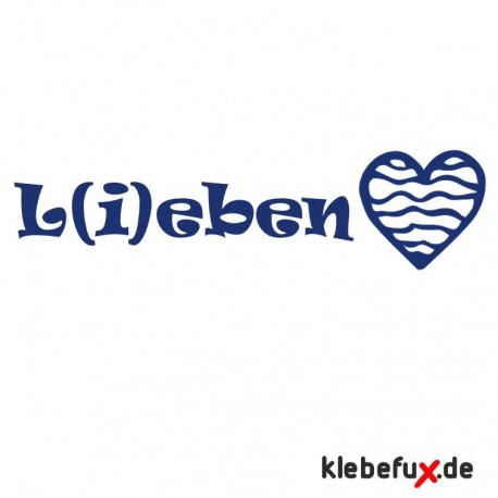 Aufkleber L(i)eben