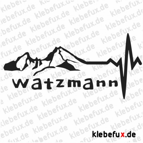 Aufkleber Watzmann