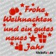 Aufkleber Weihnachten rund