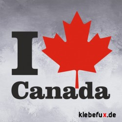 Aufkleber Canada "I love"