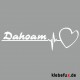 Textil "Dahoam" mit Herzschlag
