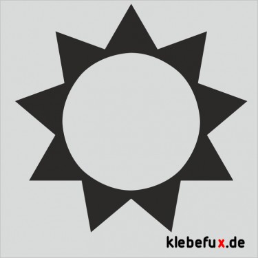 Aufkleber Sonne